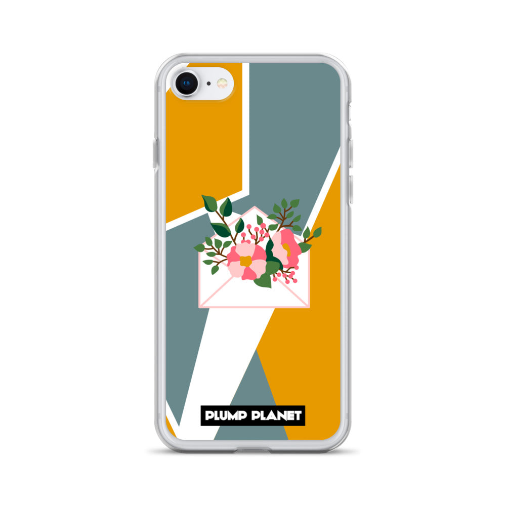 【iPhone】Letter with Flower | Printing Stamp Phone Clear Case