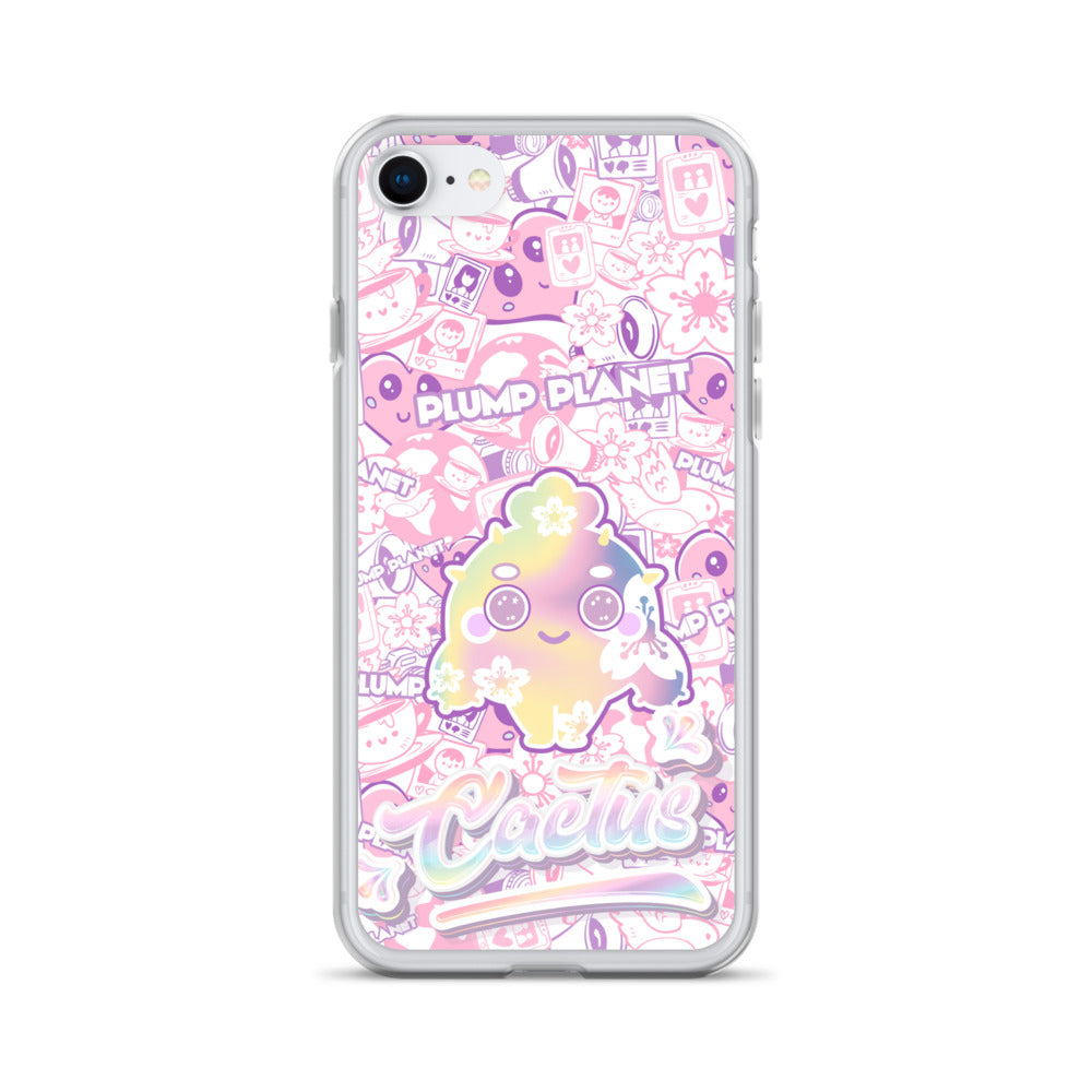 【iPhone】Sakura Pink Cactus - Phone Clear Case