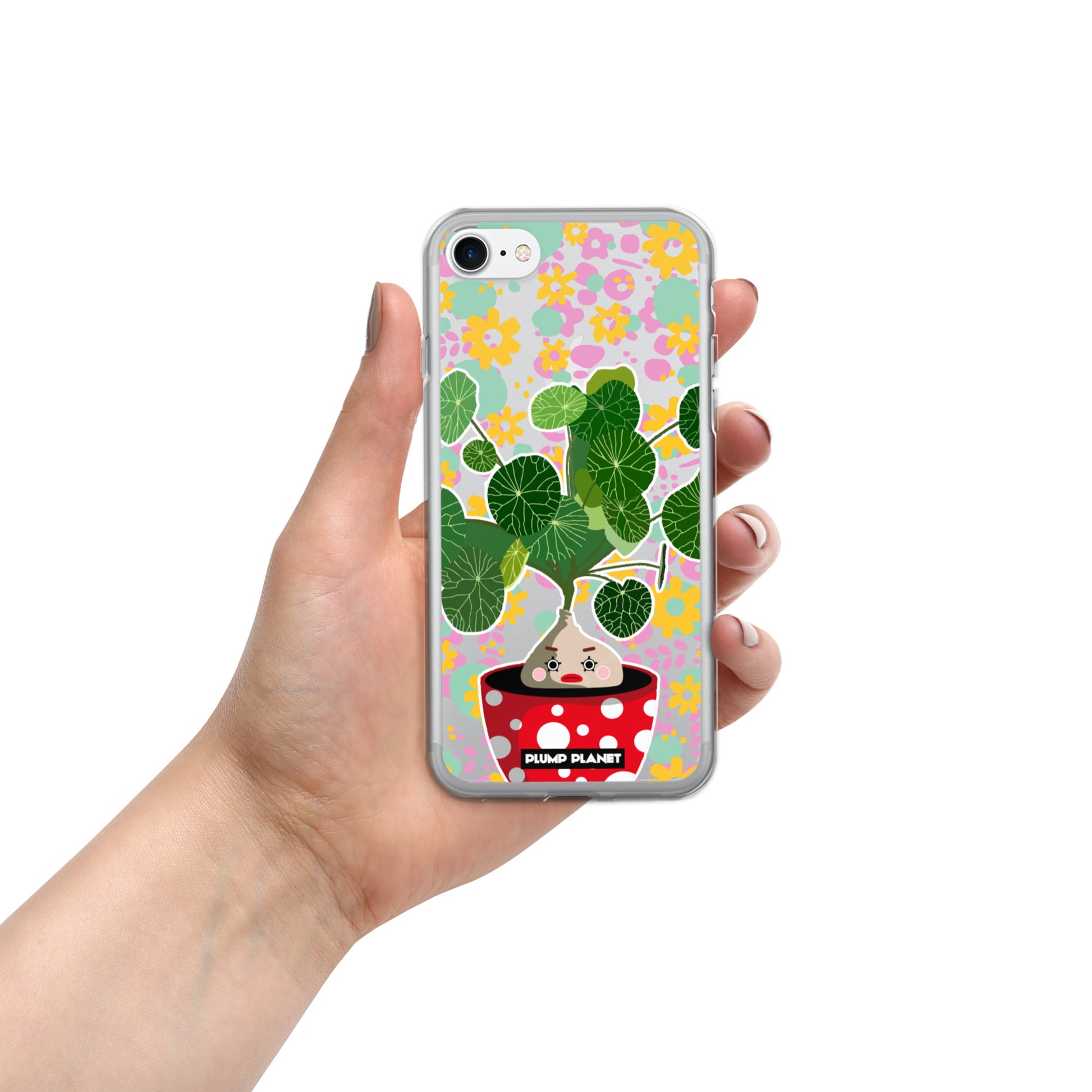 【iPhone】Colorful Forest Pot Plant - Phone Clear Case