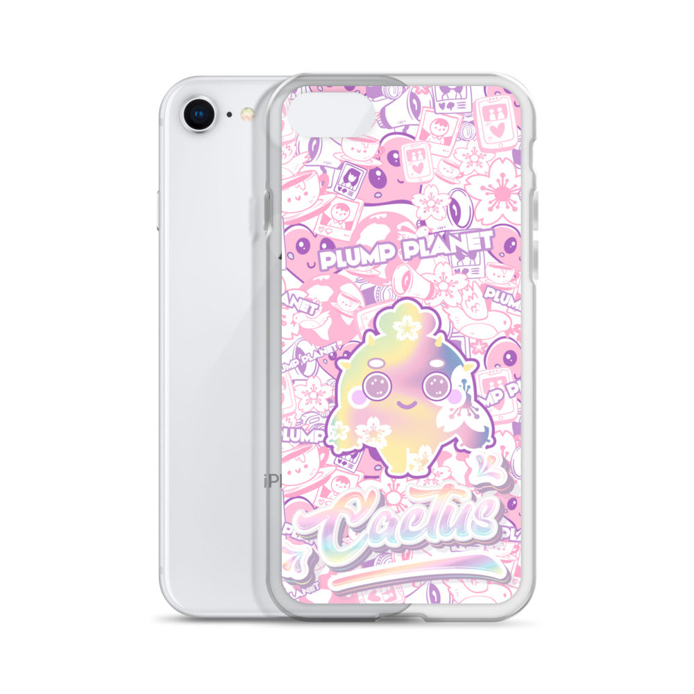 【iPhone】Sakura Pink Cactus - Phone Clear Case