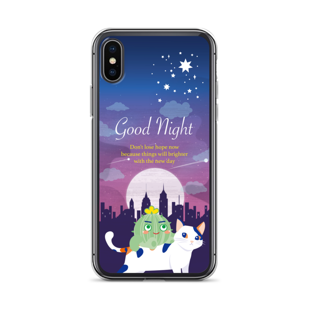 【iPhone】Good Night - Phone Clear Case