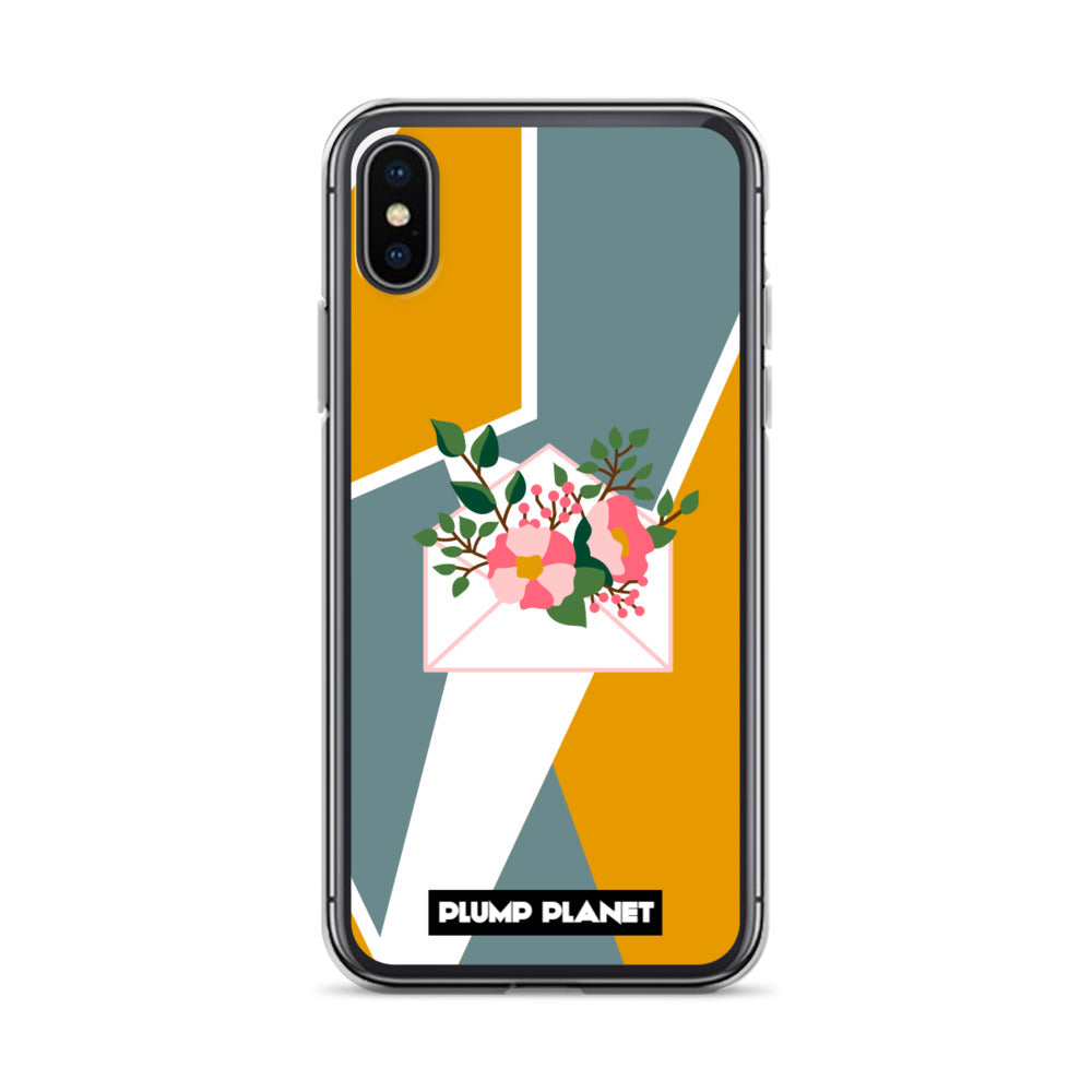 【iPhone】Letter with Flower | Printing Stamp Phone Clear Case