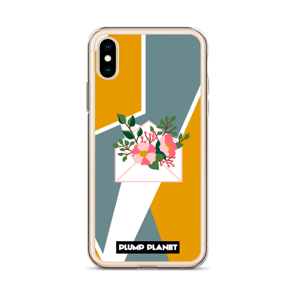 【iPhone】Letter with Flower | Printing Stamp Phone Clear Case