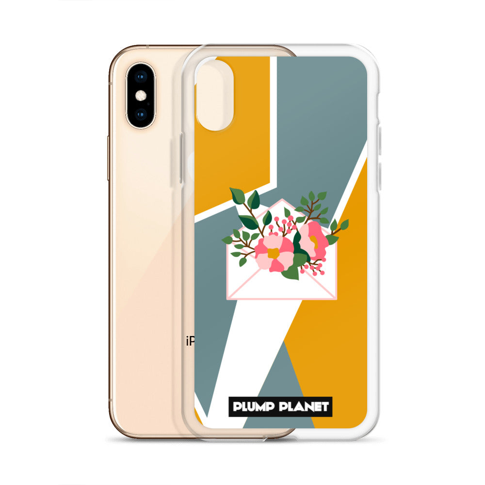 【iPhone】Letter with Flower | Printing Stamp Phone Clear Case