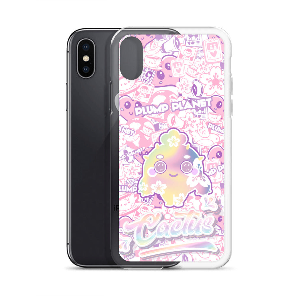 【iPhone】Sakura Pink Cactus - Phone Clear Case