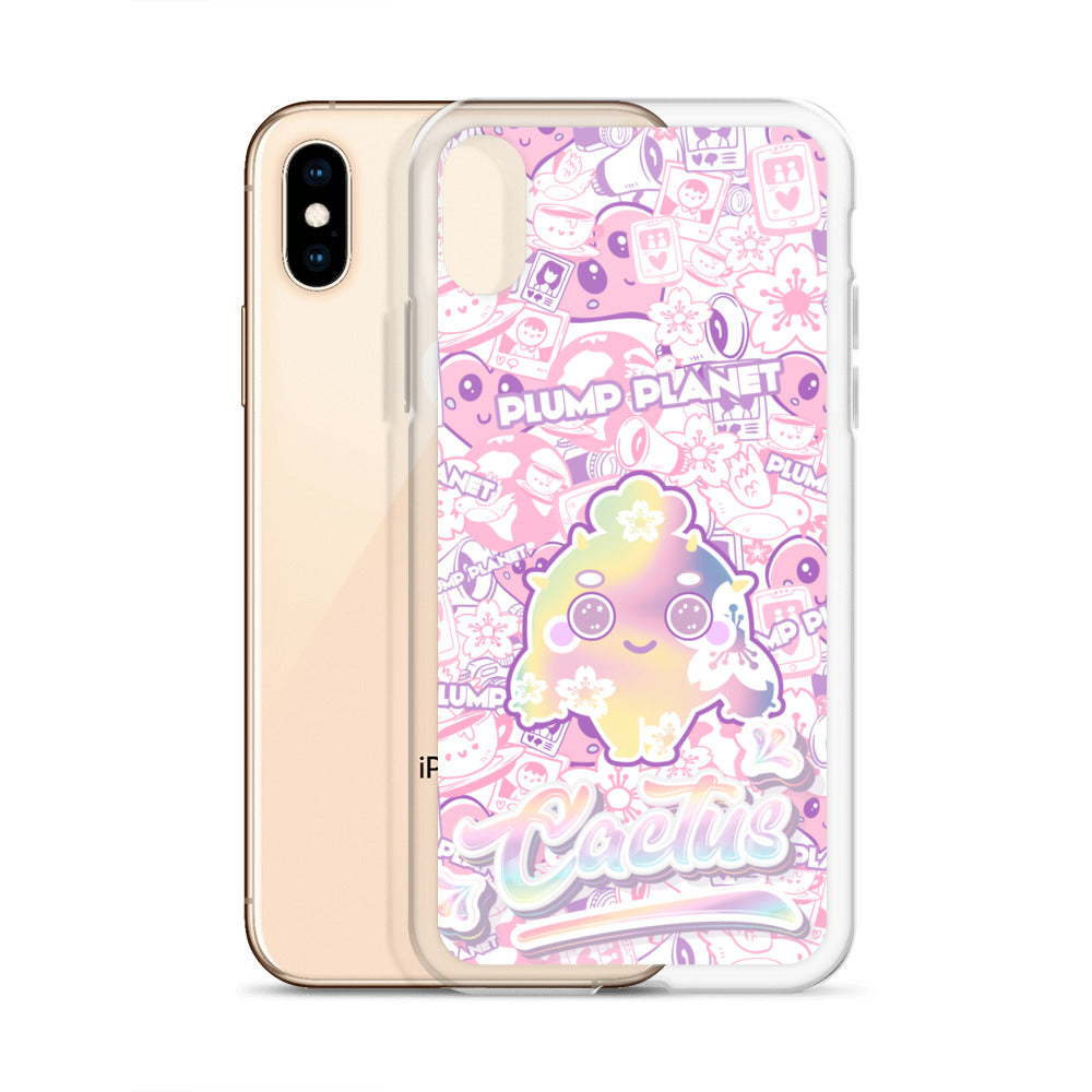 【iPhone】Sakura Pink Cactus - Phone Clear Case