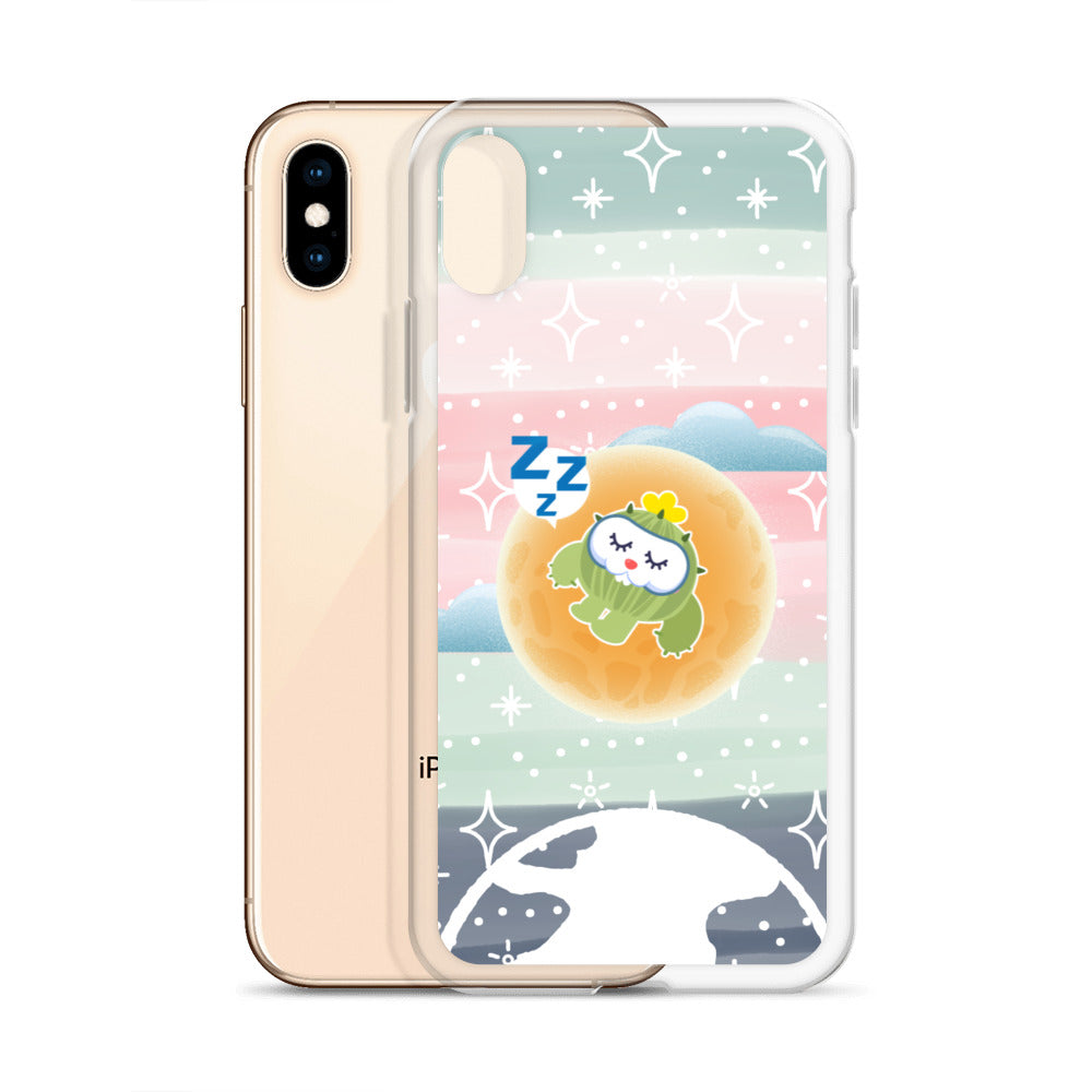 【iPhone】Sleeping on The Moon - Phone Clear Case