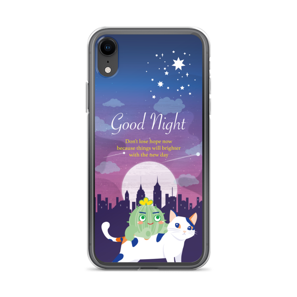 【iPhone】Good Night - Phone Clear Case
