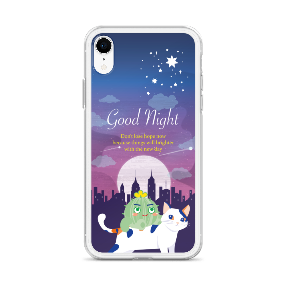 【iPhone】Good Night - Phone Clear Case