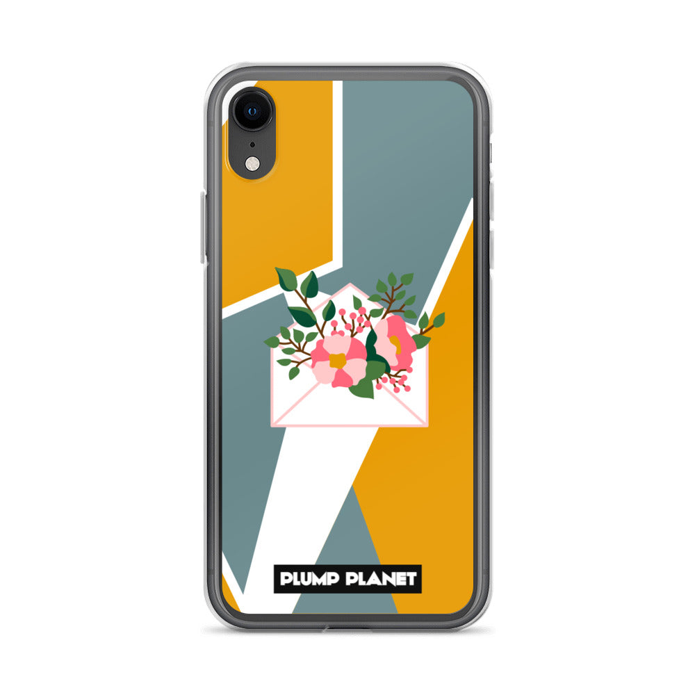 【iPhone】Letter with Flower | Printing Stamp Phone Clear Case