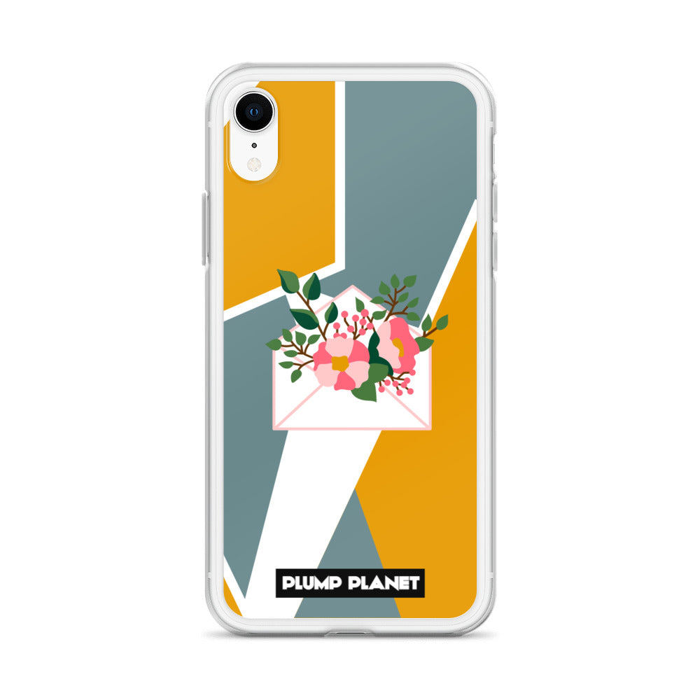 【iPhone】Letter with Flower | Printing Stamp Phone Clear Case