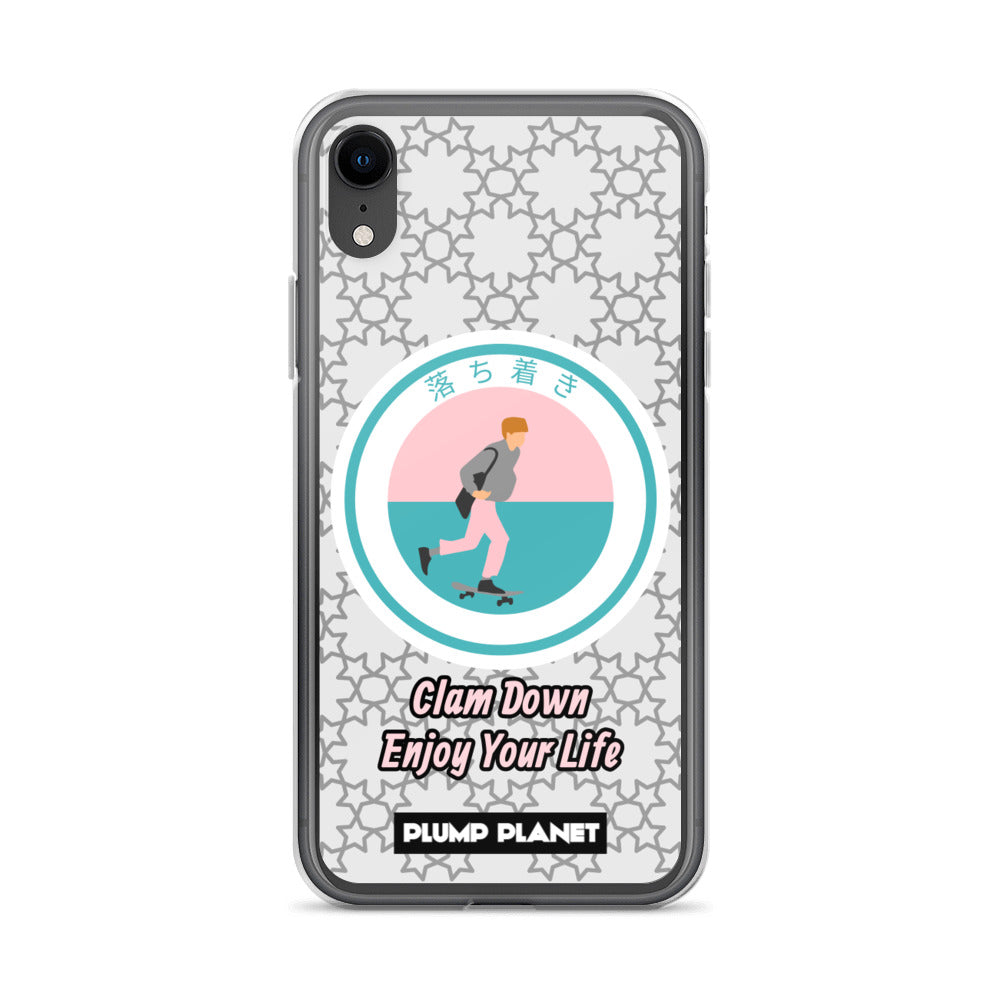 【iPhone】Clam Down Printing Stamp - Phone Clear Case