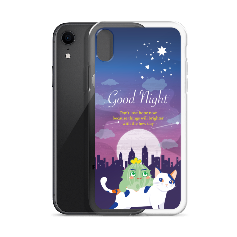 【iPhone】Good Night - Phone Clear Case