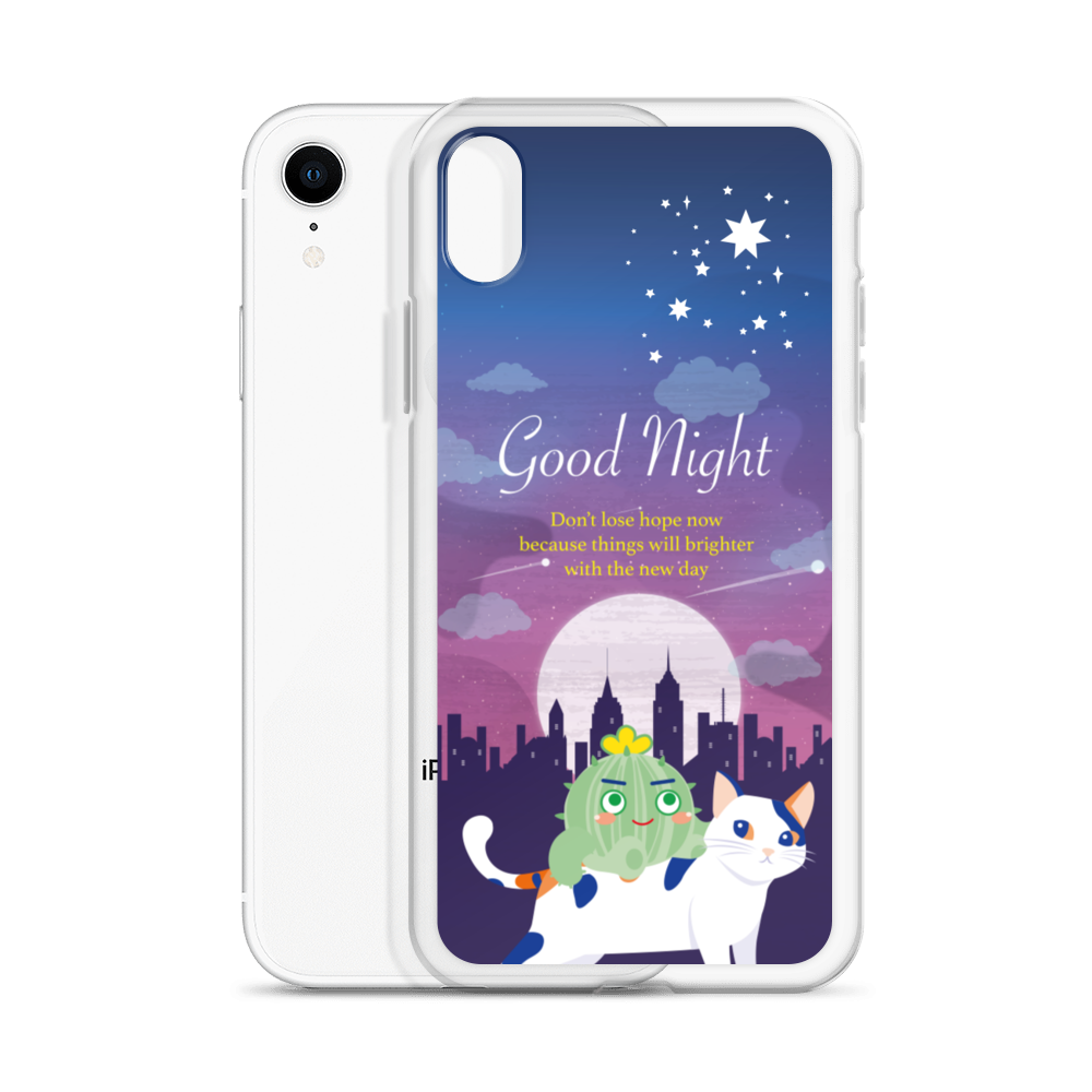 【iPhone】Good Night - Phone Clear Case