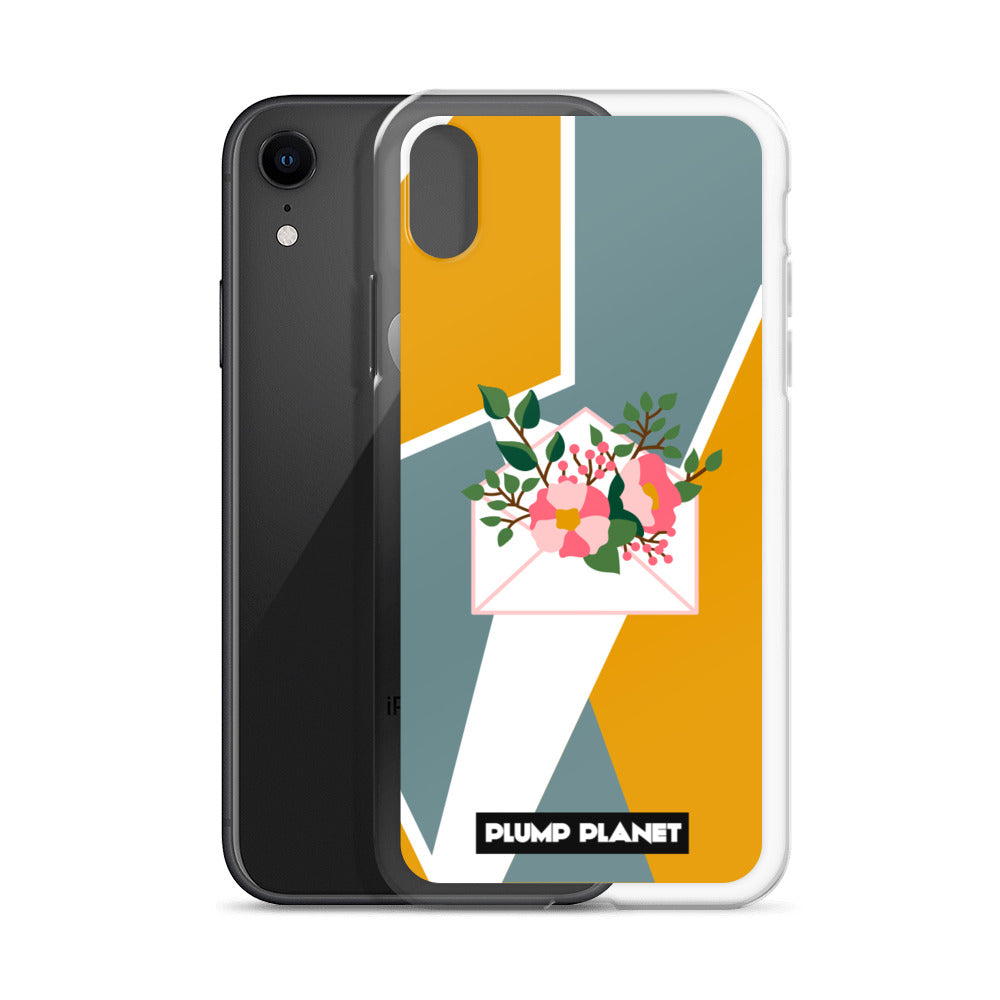 【iPhone】Letter with Flower | Printing Stamp Phone Clear Case