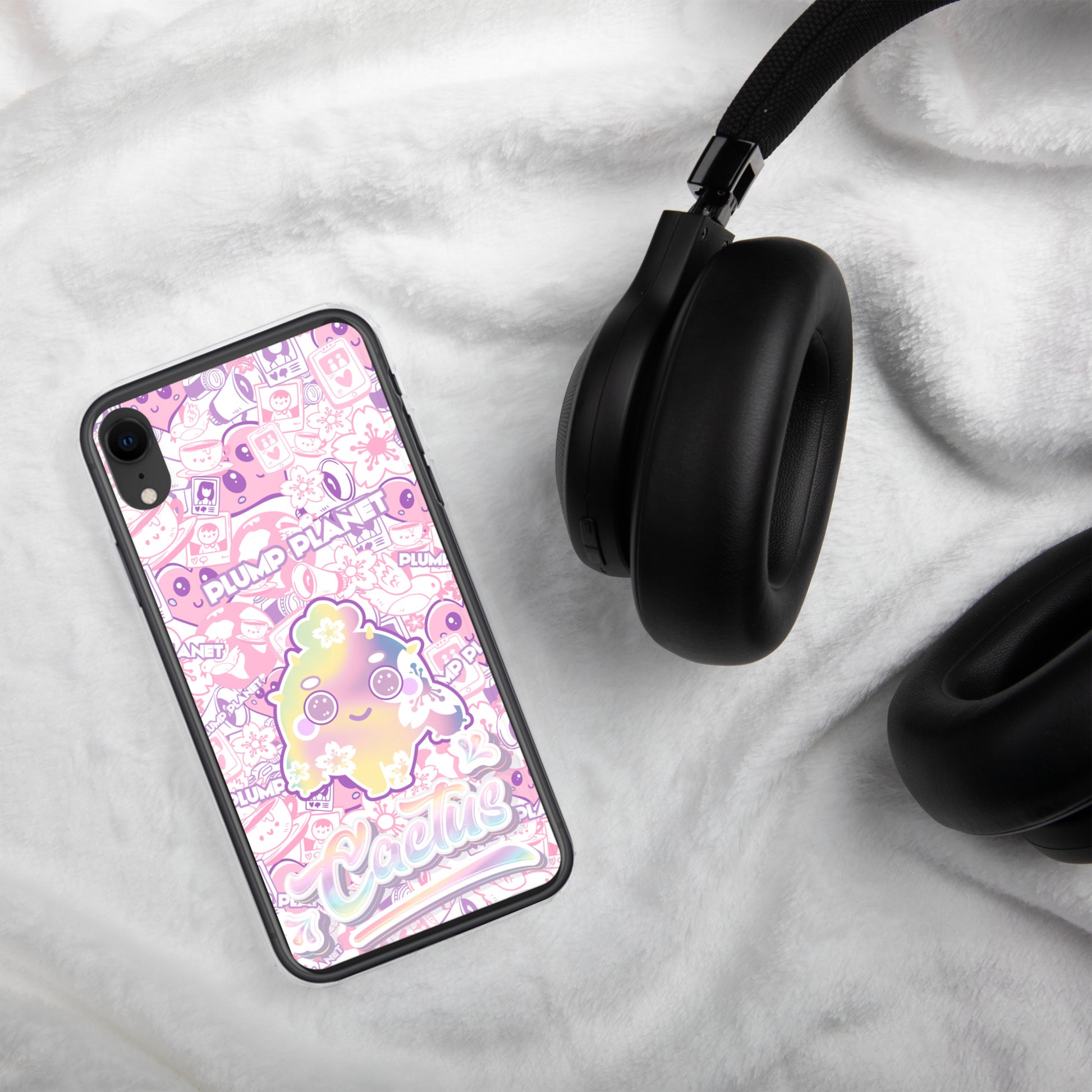 【iPhone】Sakura Pink Cactus - Phone Clear Case