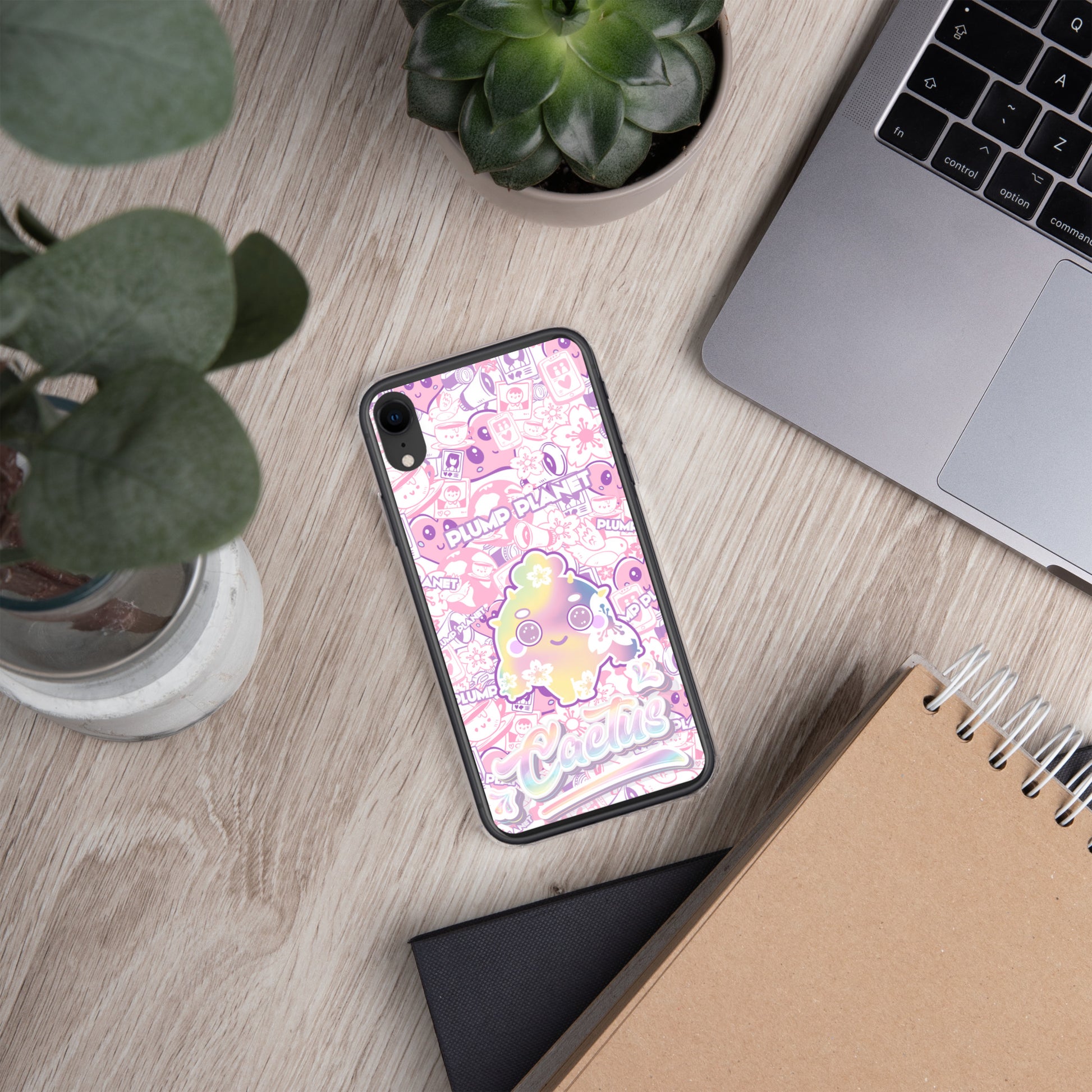 【iPhone】Sakura Pink Cactus - Phone Clear Case