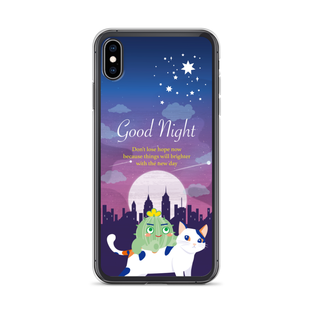 【iPhone】Good Night - Phone Clear Case