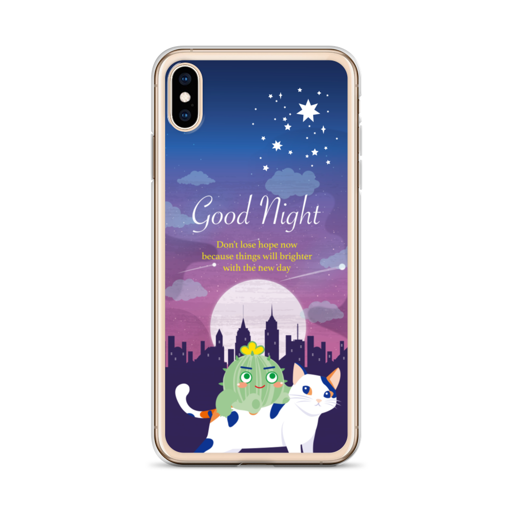 【iPhone】Good Night - Phone Clear Case