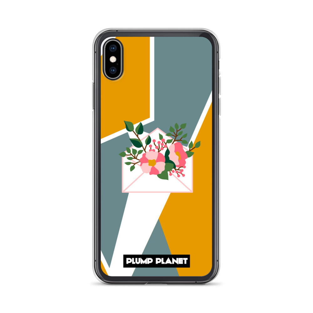 【iPhone】Letter with Flower | Printing Stamp Phone Clear Case