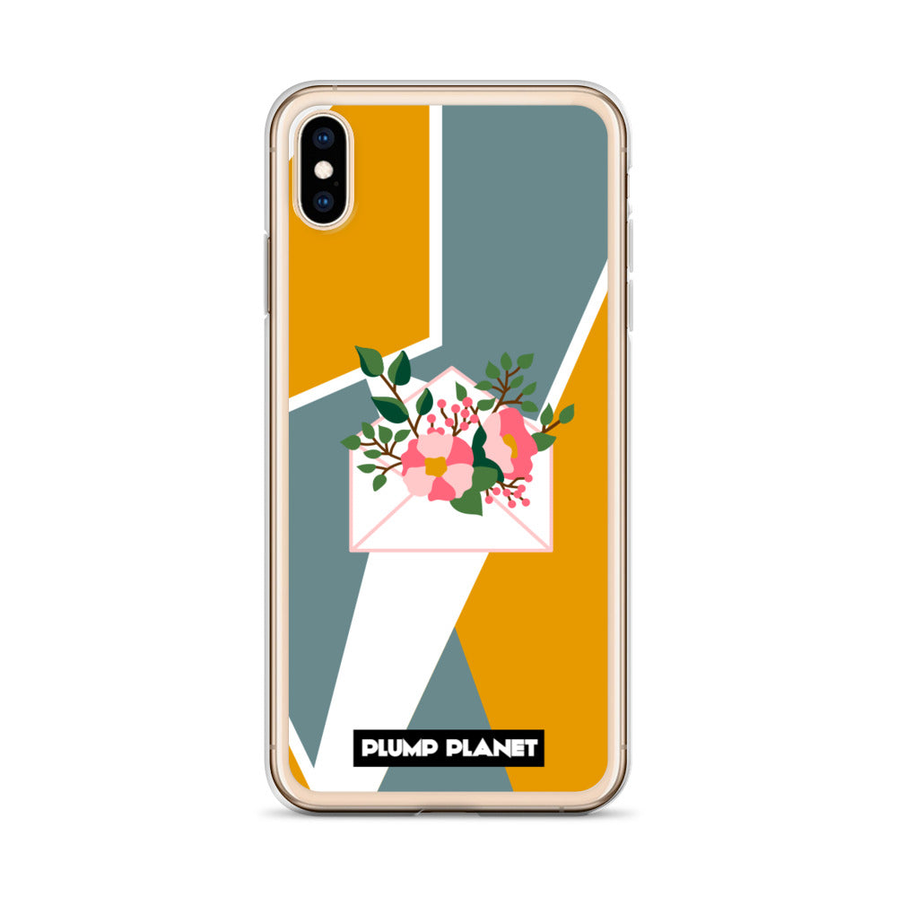 【iPhone】Letter with Flower | Printing Stamp Phone Clear Case
