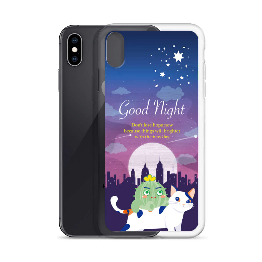 【iPhone】Good Night - Phone Clear Case