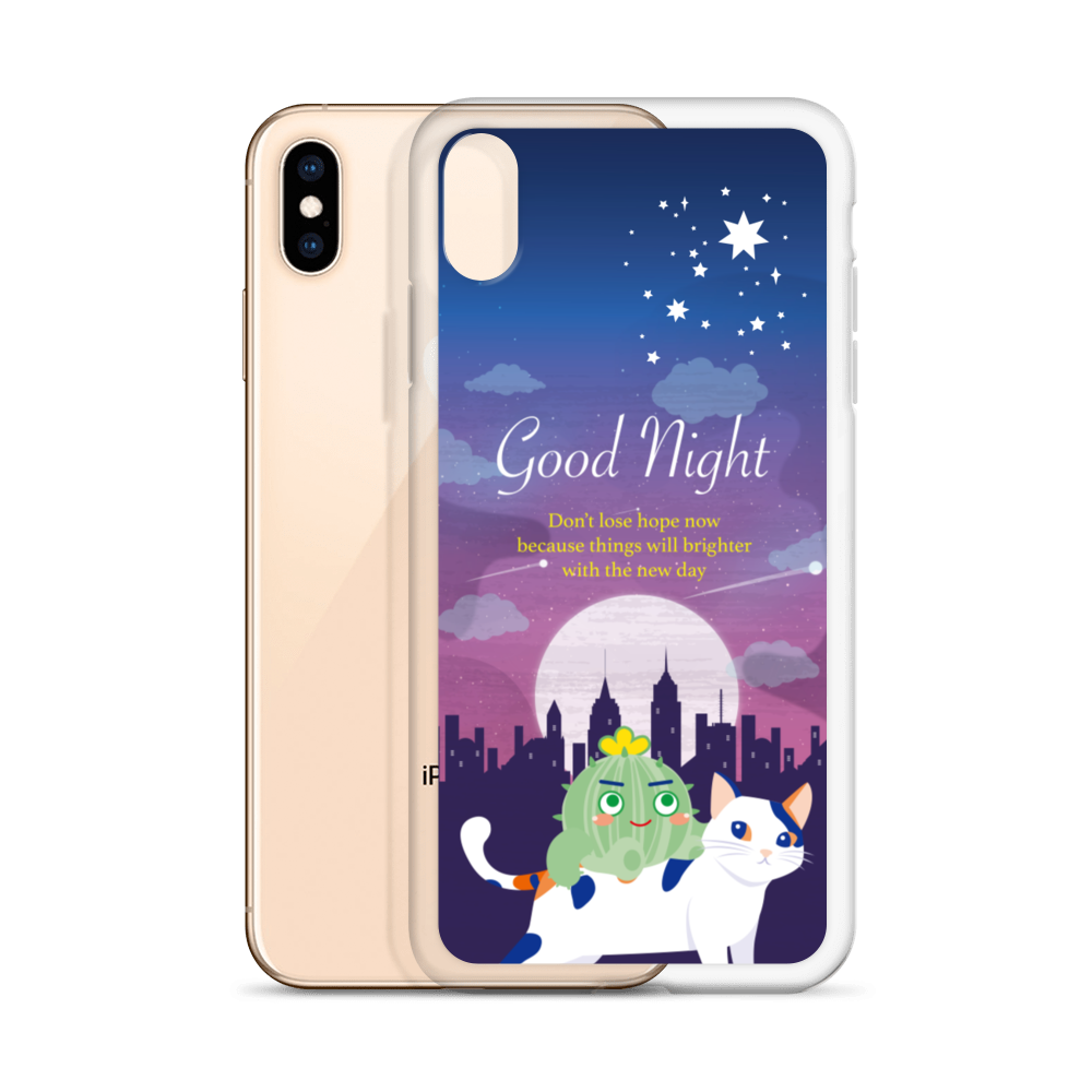 【iPhone】Good Night - Phone Clear Case