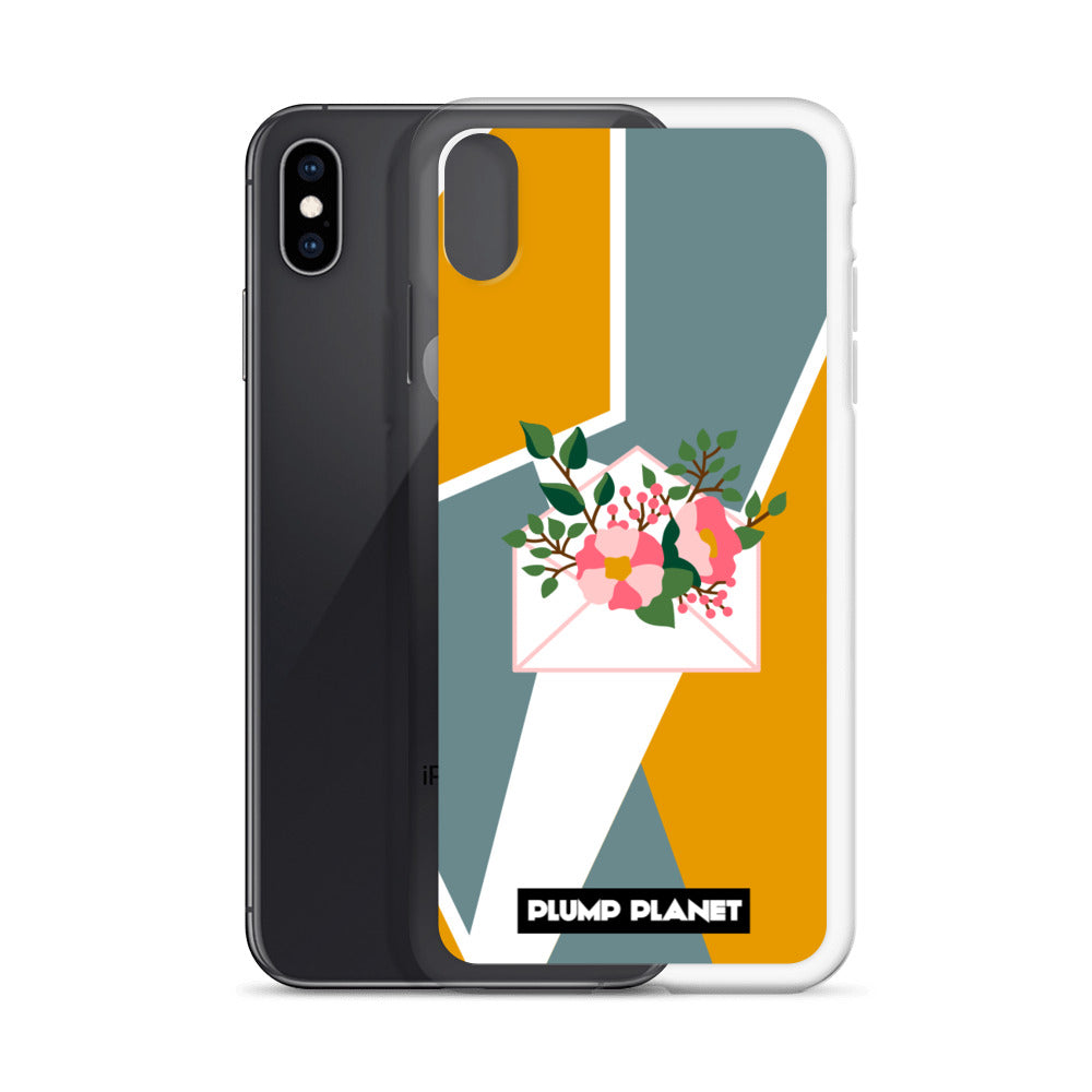 【iPhone】Letter with Flower | Printing Stamp Phone Clear Case