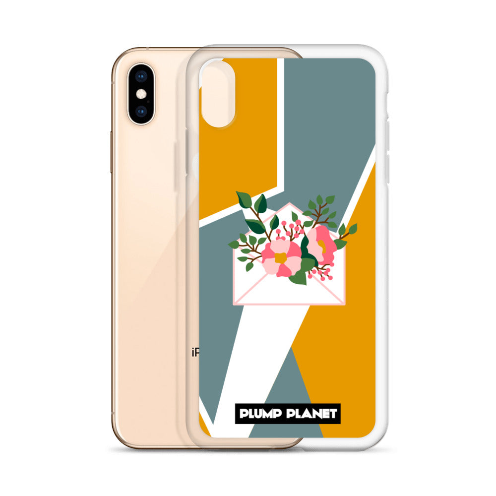 【iPhone】Letter with Flower | Printing Stamp Phone Clear Case