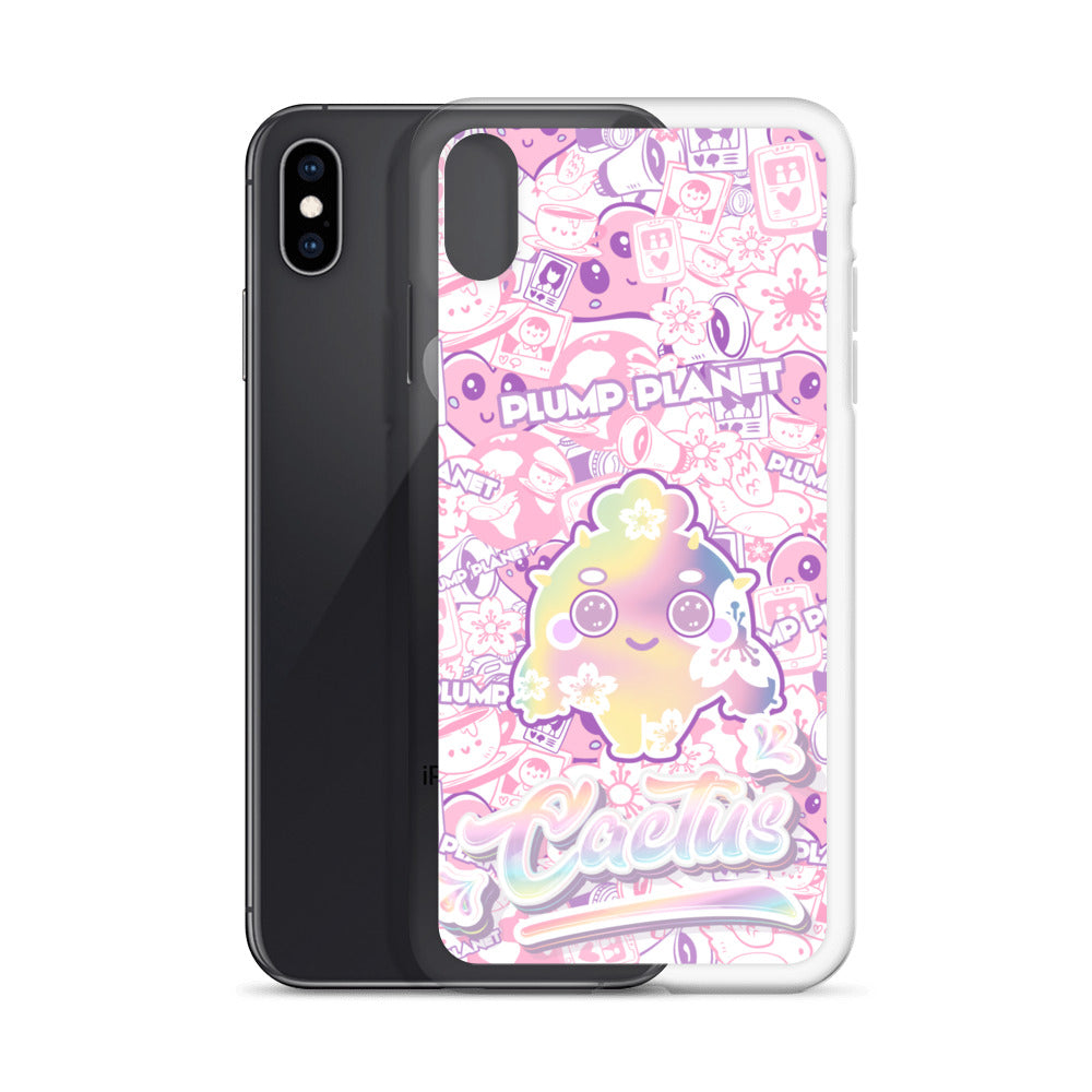 【iPhone】Sakura Pink Cactus - Phone Clear Case