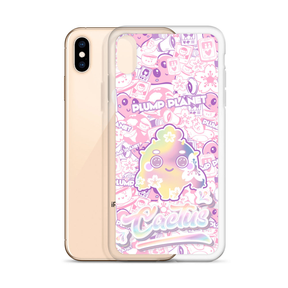 【iPhone】Sakura Pink Cactus - Phone Clear Case