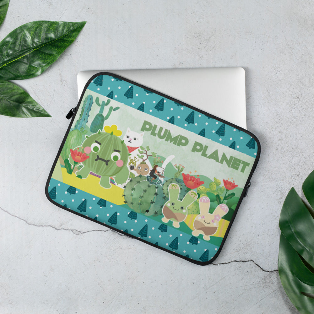 The World of Succulent Plant - Laptop Sleeve | 筆電保護套,適合13寸15寸筆電、Macbook 或 Macbook Pro | Plump Planet