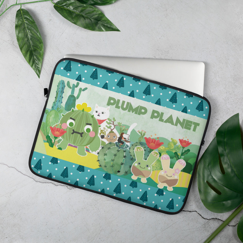 The World of Succulent Plant - Laptop Sleeve | 筆電保護套,適合13寸15寸筆電、Macbook 或 Macbook Pro | Plump Planet