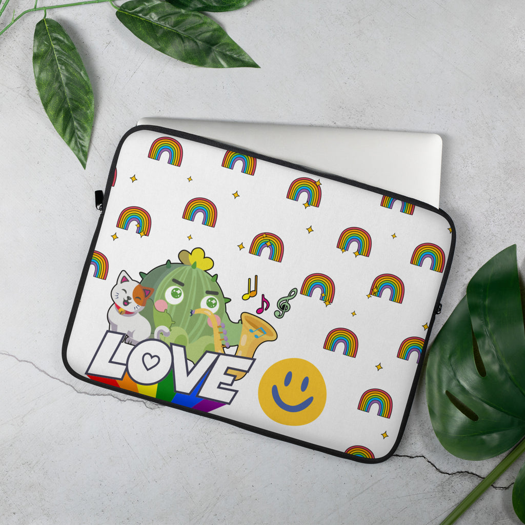 Cactus Boy - LOVE | 筆電保護套,適合13寸15寸筆電、Macbook 或 Macbook Pro | Plump Planet
