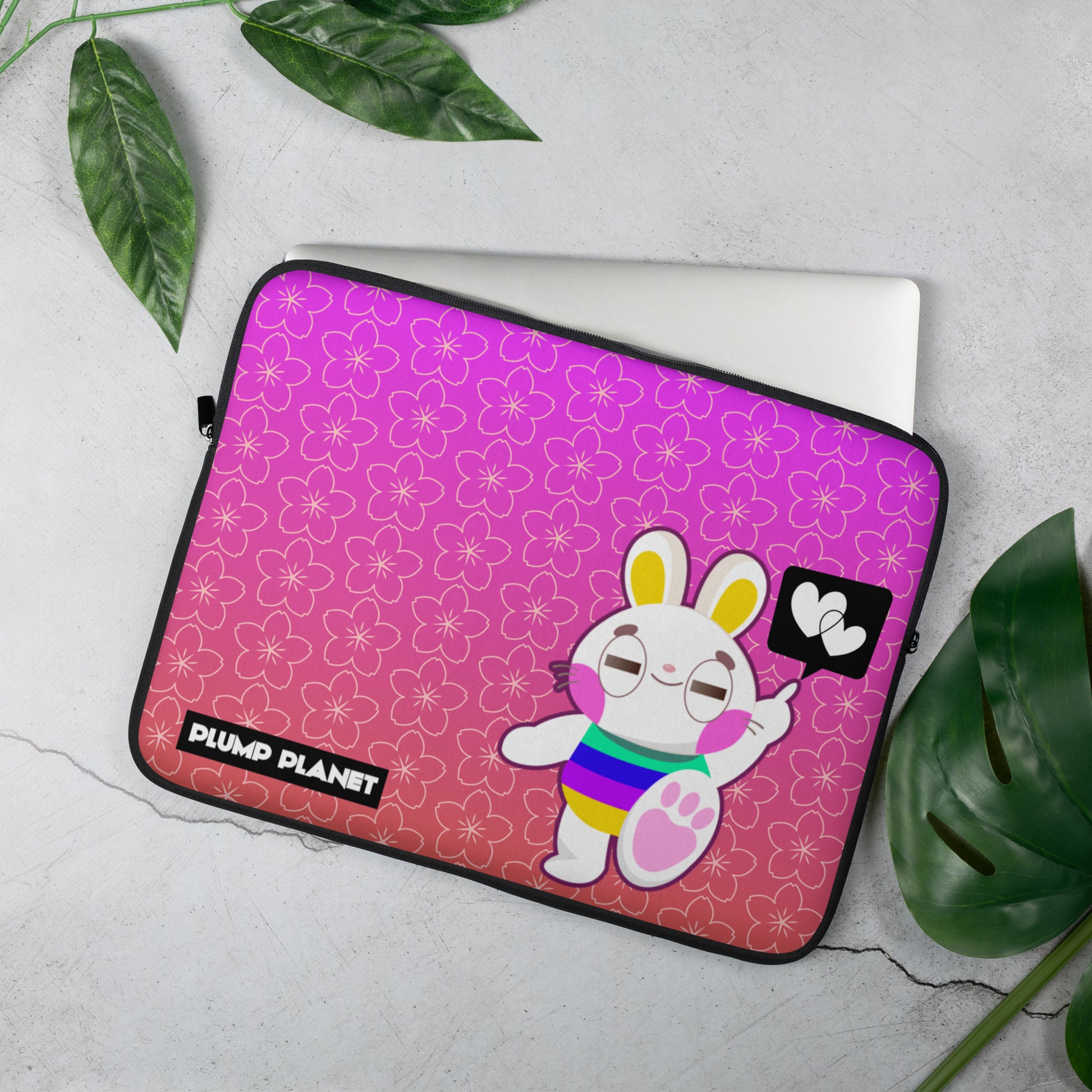 Pink Rabbit | 筆電保護套 Laptop Sleeve,適合13寸15寸筆電、Macbook 或 Macbook Pro
