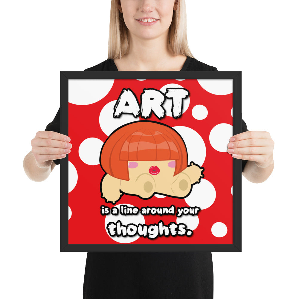 Framed photo paper poster