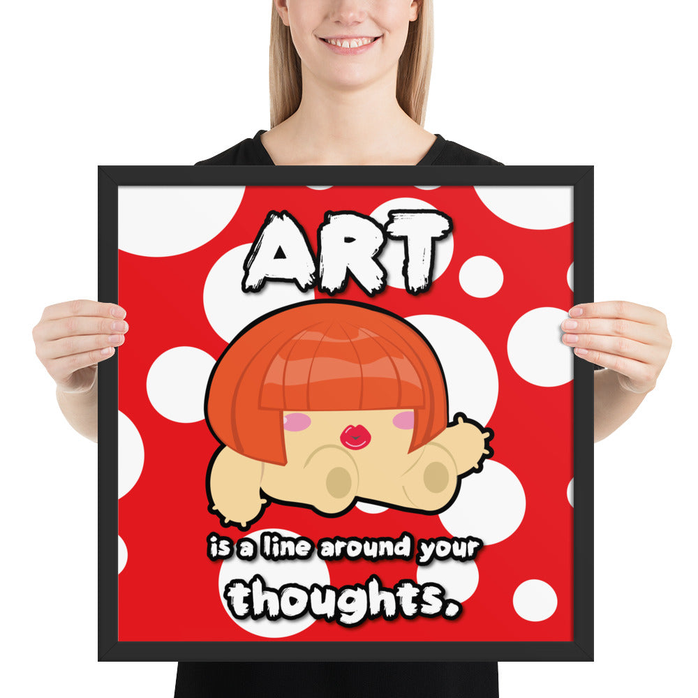 Framed photo paper poster