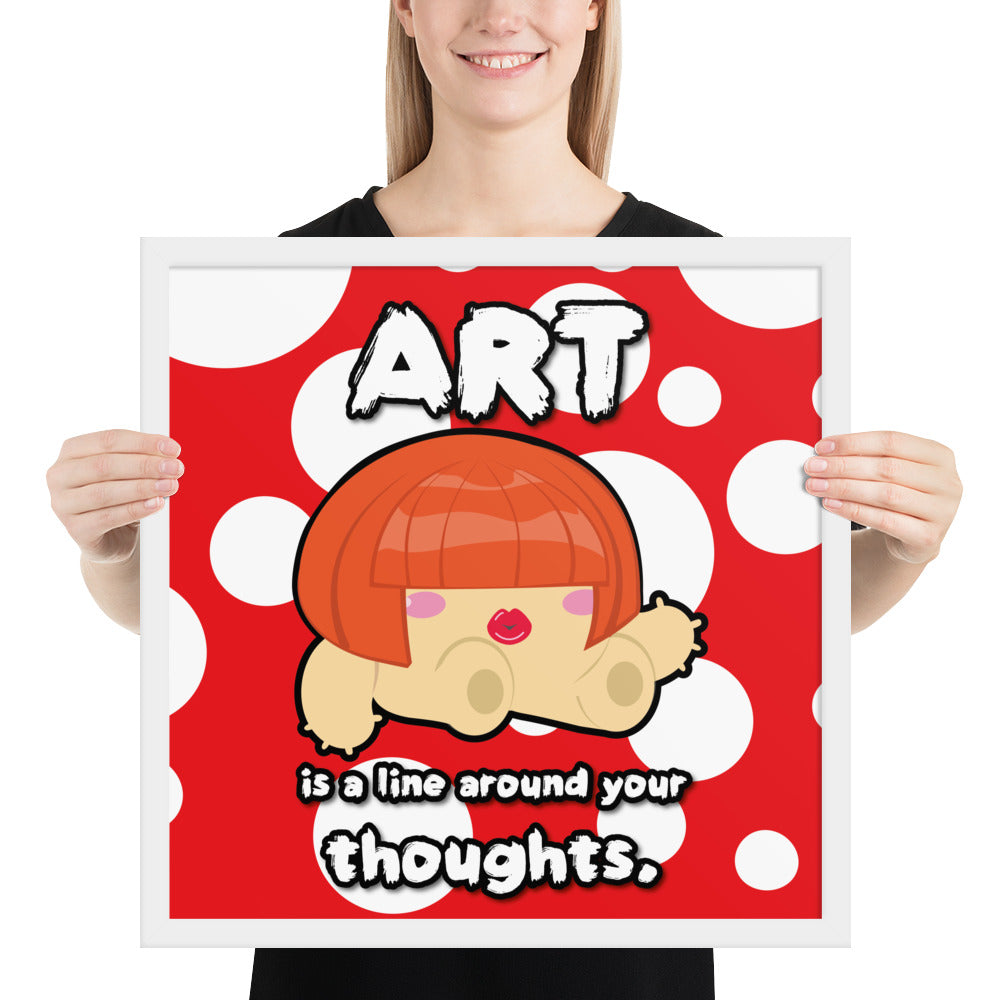Framed photo paper poster