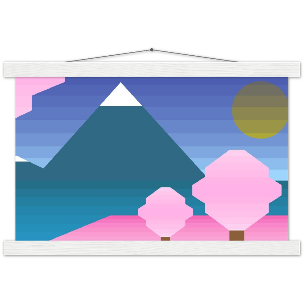 富士山啞光木架海報 Fujisan Mountain Matte Paper Poster & Hanger