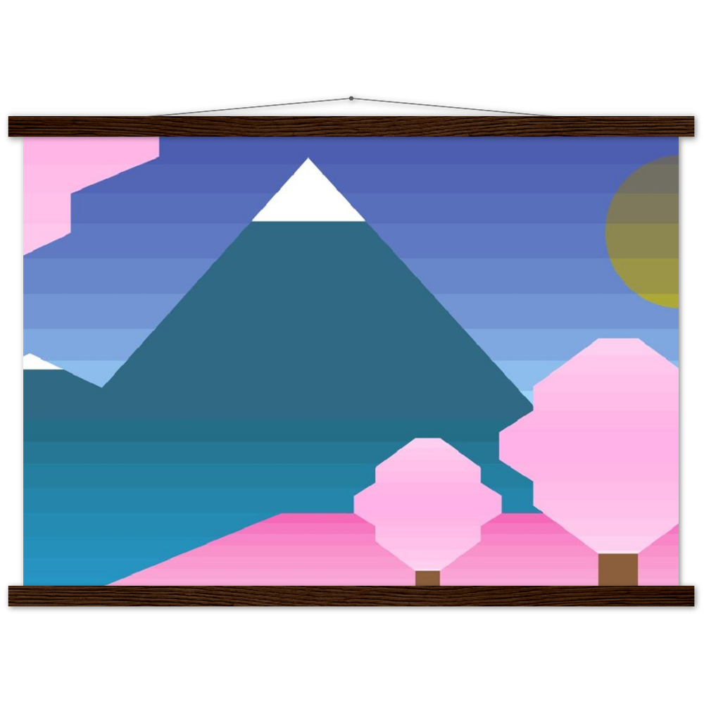 富士山啞光木架海報 Fujisan Mountain Matte Paper Poster & Hanger