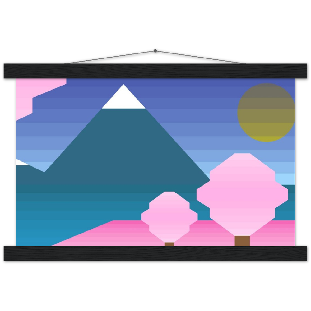 富士山啞光木架海報 Fujisan Mountain Matte Paper Poster & Hanger