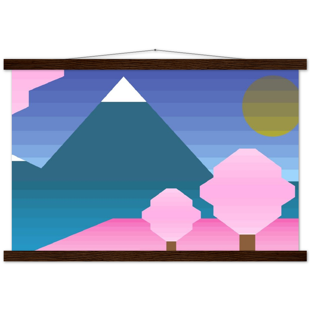 富士山啞光木架海報 Fujisan Mountain Matte Paper Poster & Hanger