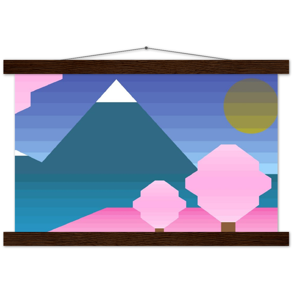 富士山啞光木架海報 Fujisan Mountain Matte Paper Poster & Hanger