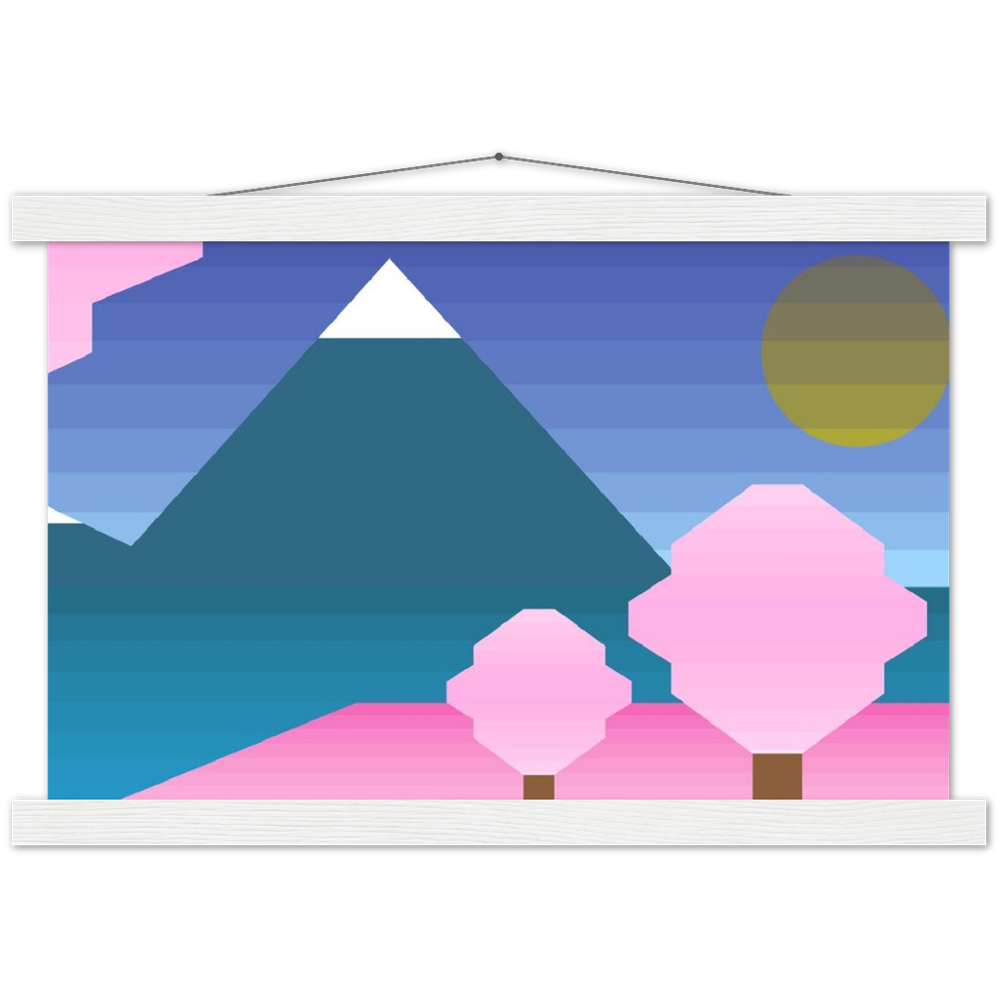 富士山啞光木架海報 Fujisan Mountain Matte Paper Poster & Hanger