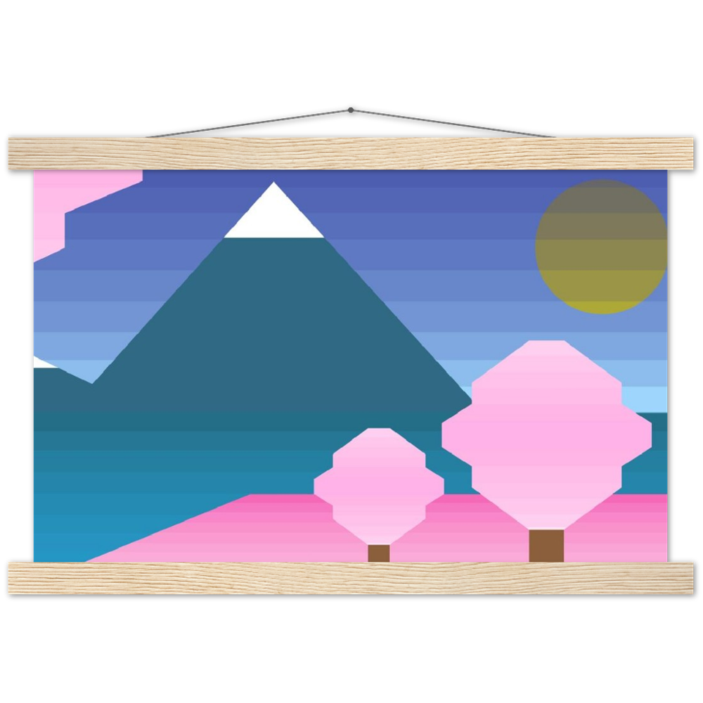 富士山啞光木架海報 Fujisan Mountain Matte Paper Poster & Hanger