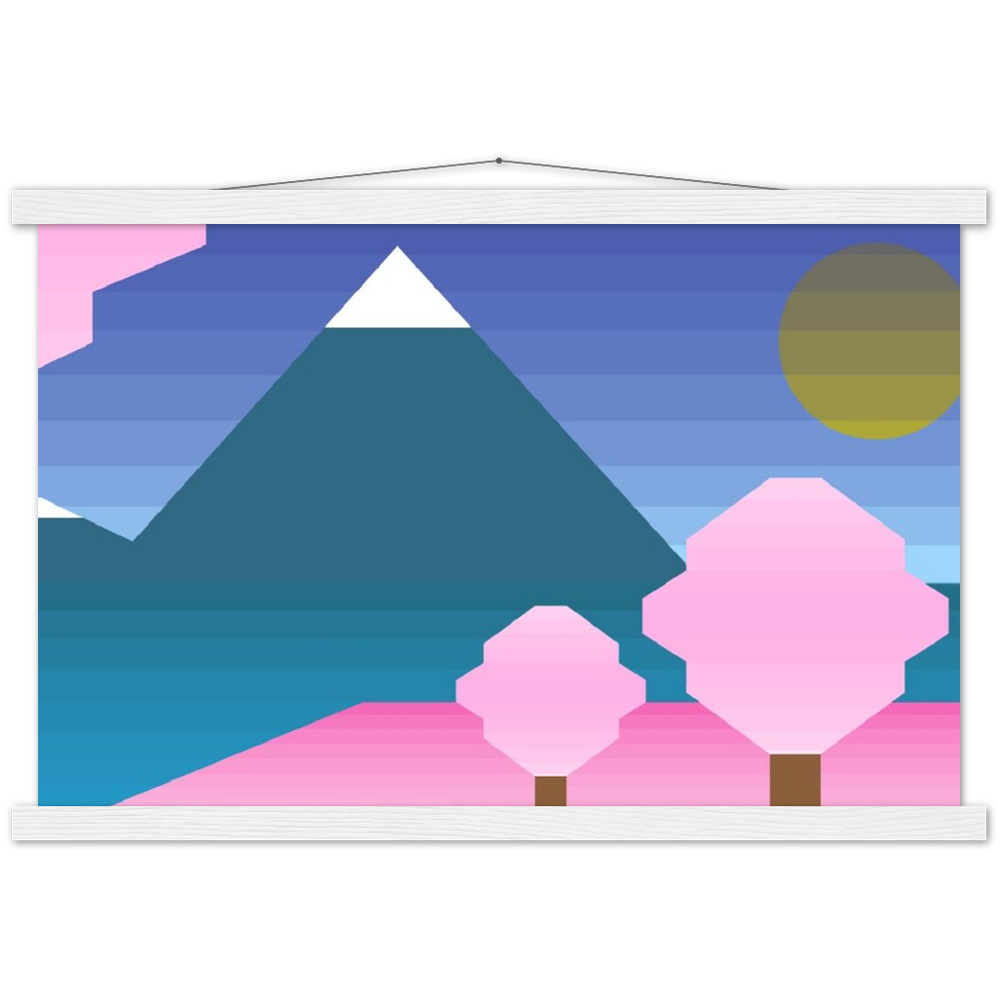 富士山啞光木架海報 Fujisan Mountain Matte Paper Poster & Hanger