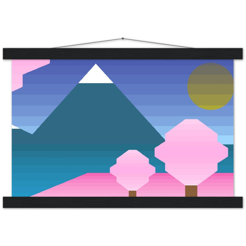富士山啞光木架海報 Fujisan Mountain Matte Paper Poster & Hanger