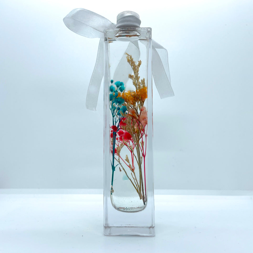Floating flower of clear and comprehensive color (elegant straight column bottle C)
