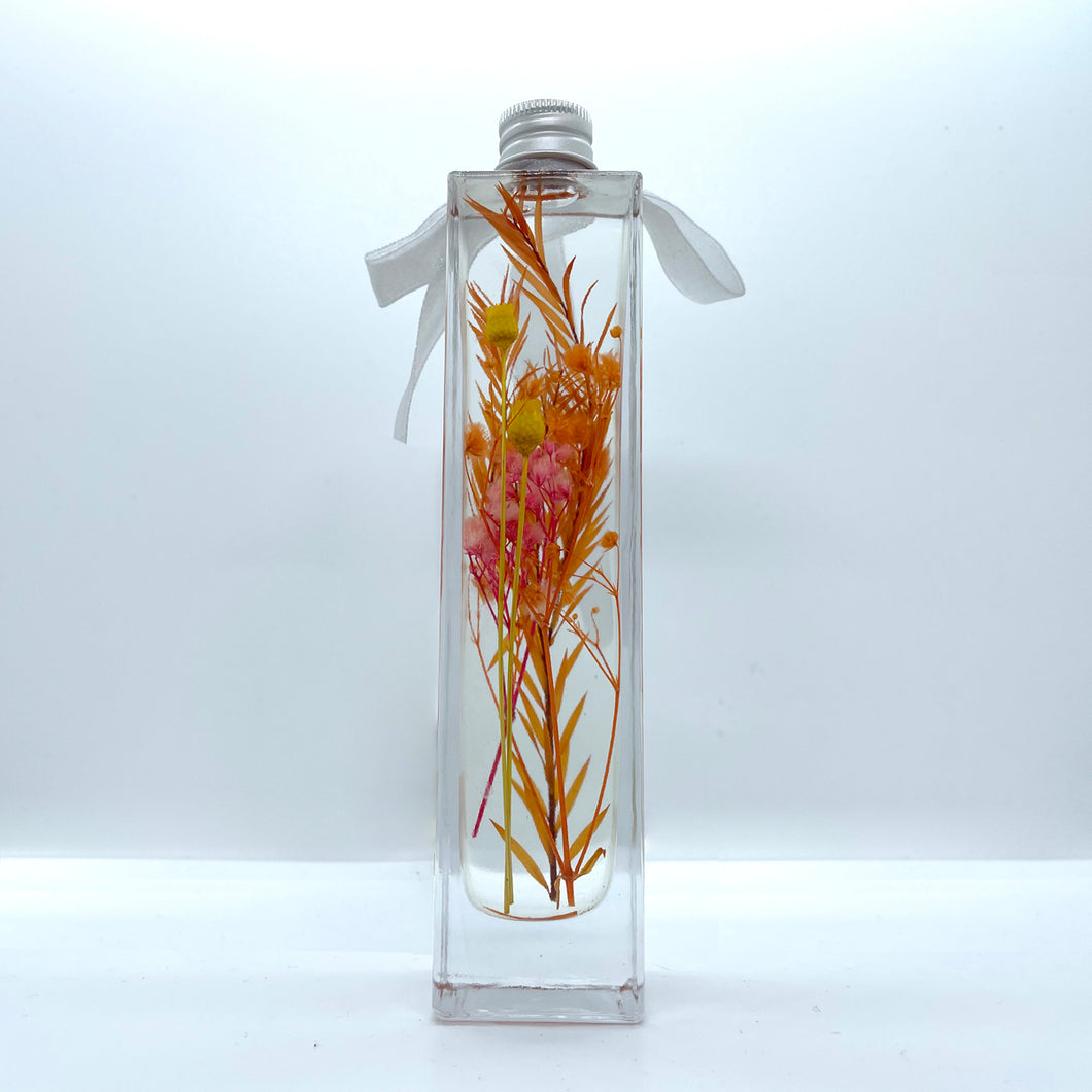Floating flower of clear and comprehensive color (elegant straight column bottle B)