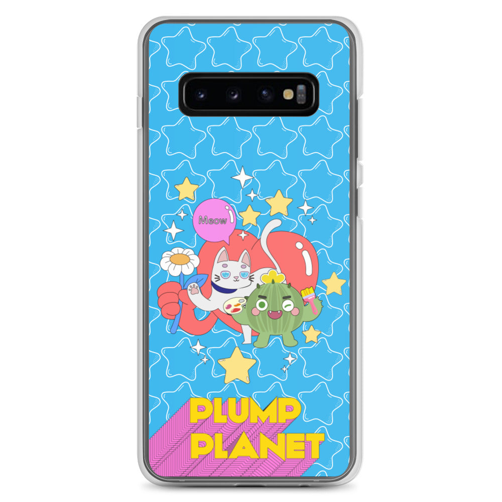 【Samsung】Cactus with Cat Friend Spock - Phone Clear Case